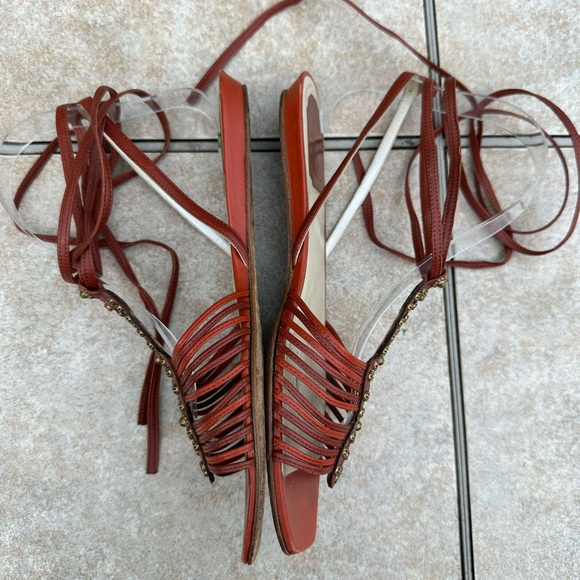 CHRISTIAN DIOR DESIGNER SHOES FOR WOMEN DIOR ALLEGRIA SANDAL FLAMENCO - Picture 10 of 16